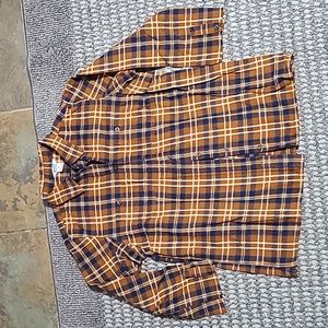 Duluth Trading‎ Flannel Shirt RAW CUT CUFFS size M